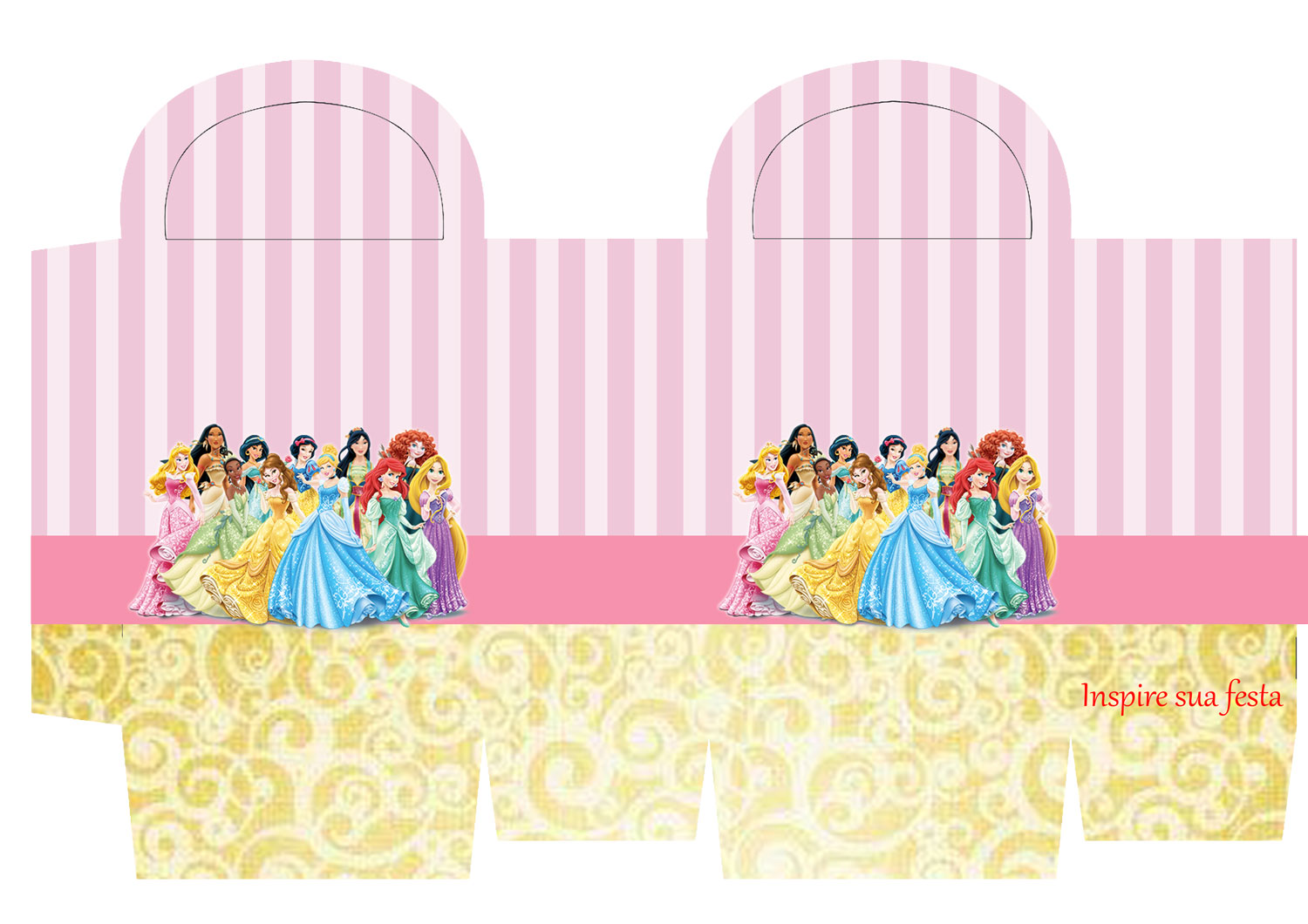 Princesas Disney Kit festa infantil grátis para imprimir - Inspire