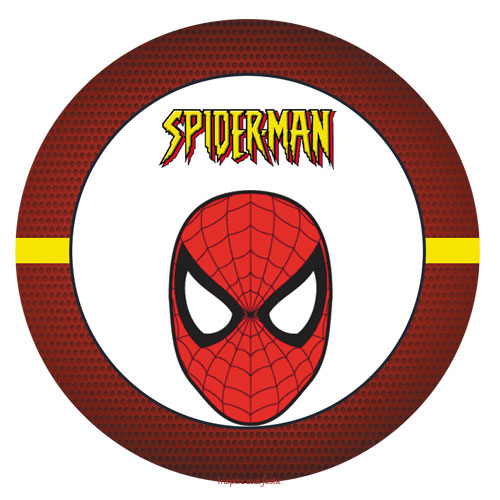 Topo de Bolo Homem Aranha Para Imprimir PNG