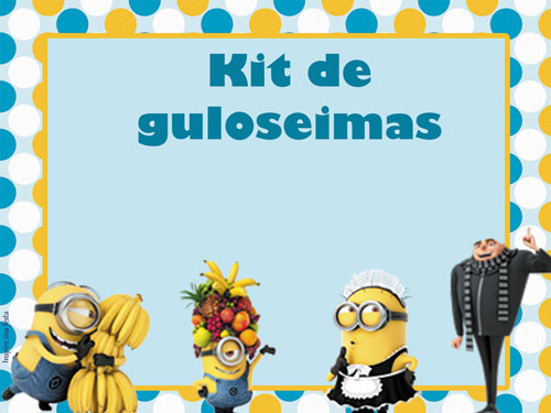 Meu Malvado Favorito – Kit festa grátis para imprimir