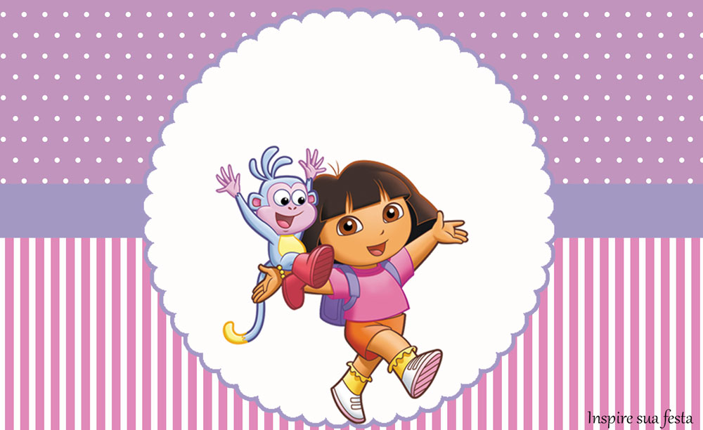 Dora Aventureira – Kit festa infantil grátis para imprimir