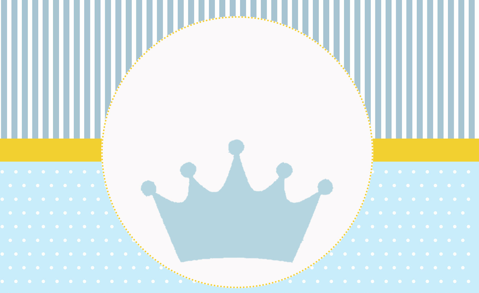 Príncipe Coroa Azul – Kit festa grátis para imprimir