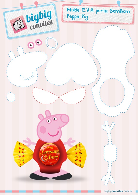 CASINHA DA PEPPA PIG de EVA 