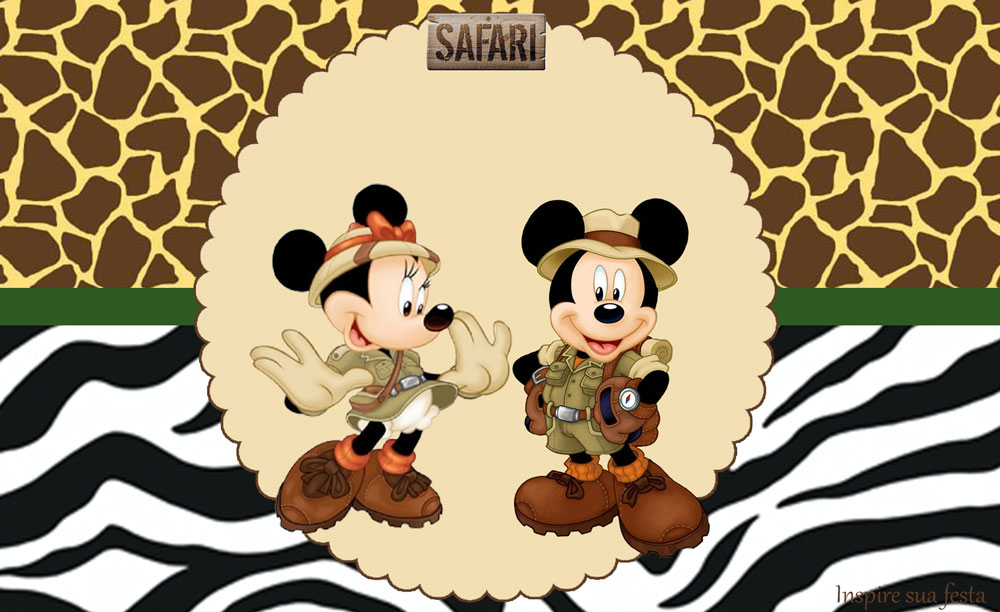 Mickey e Minnie Safari – Kit digital gratuito