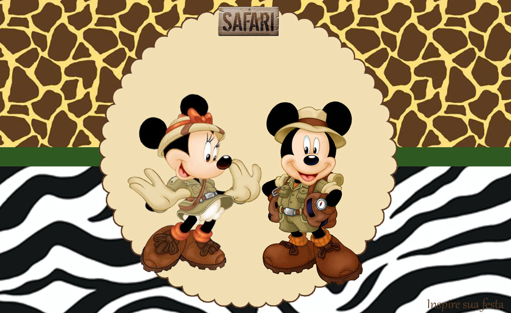 el safari de mickey y minnie