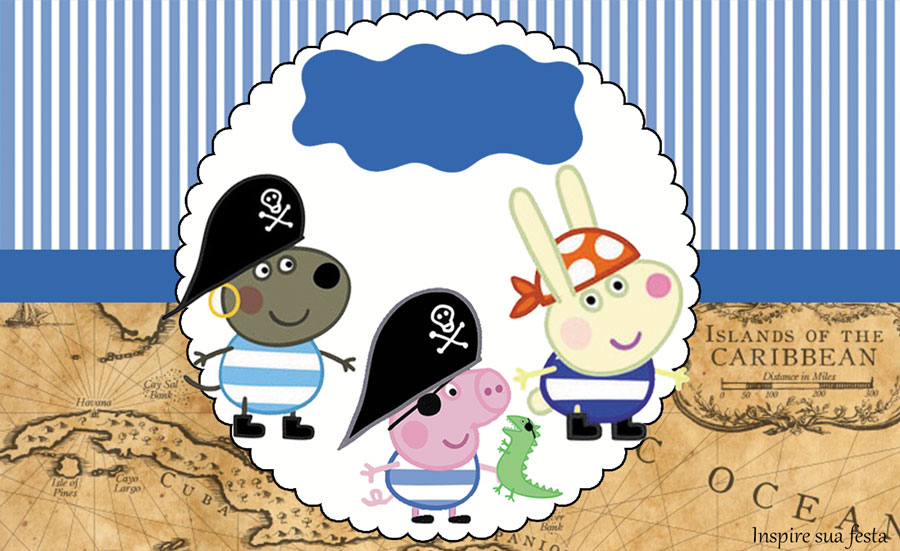 George Pig Pirata – Kit festa grátis para imprimir