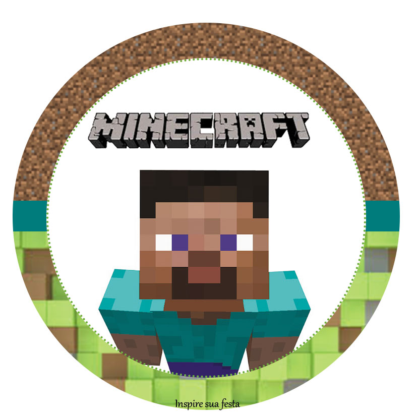 bonecos de minecraft para imprimir