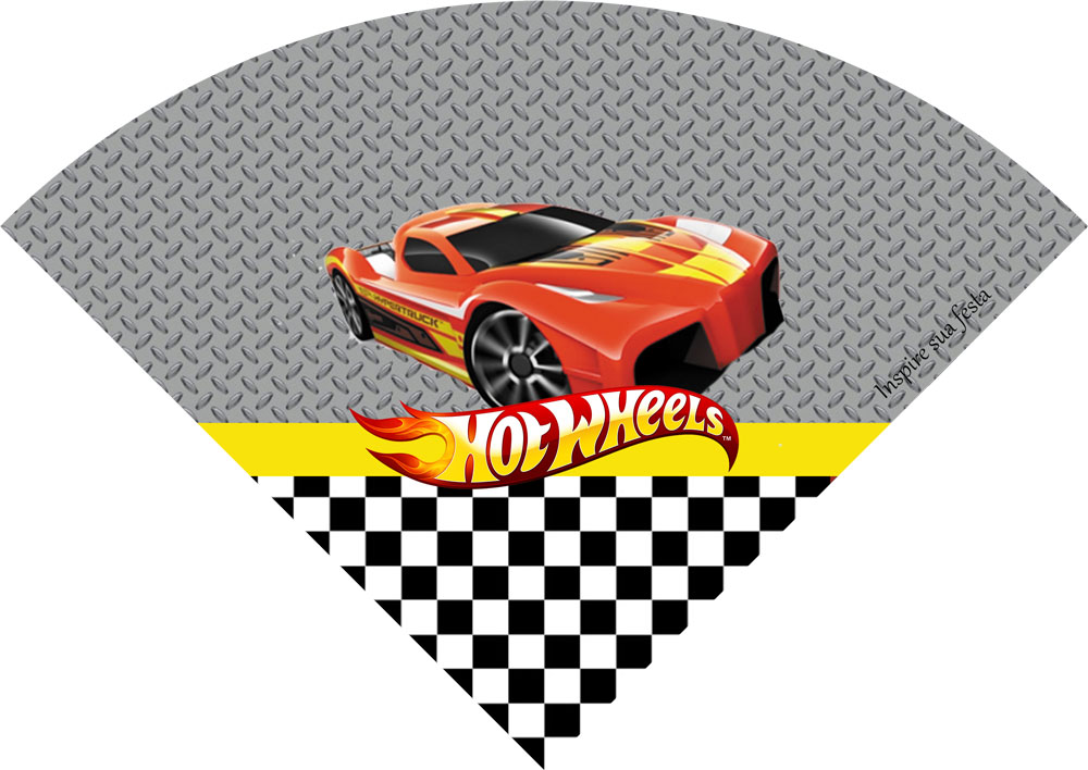 Topo de bolo Hot Wheels Para Imprimir Grátis