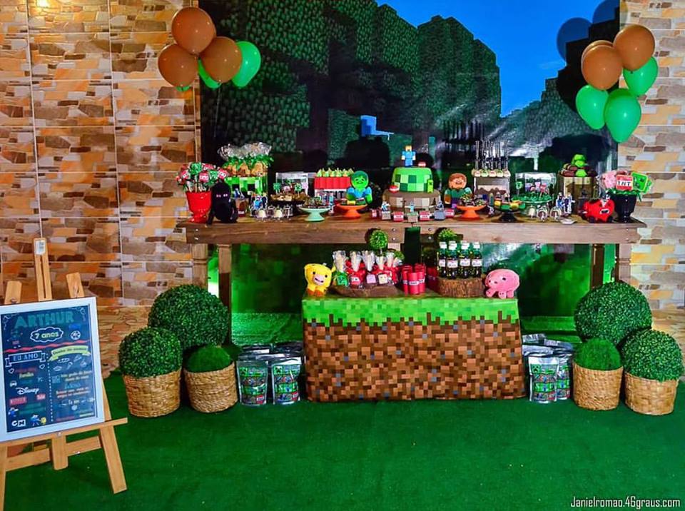 Minecraft - Kit digital gratuito - Inspire sua Festa ®  Mine craft party,  Kit festa minecraft, Coisas do minecraft