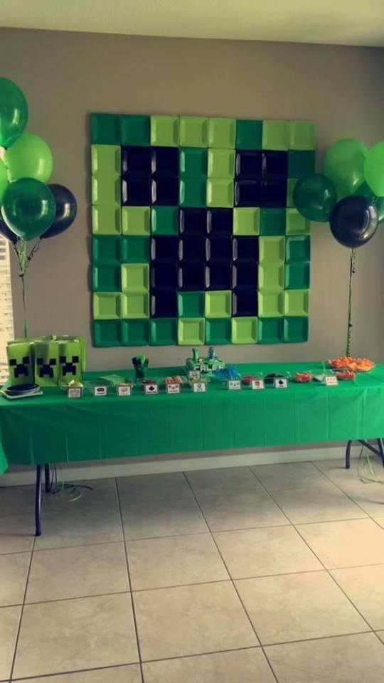 Pin em Festa Minecraft