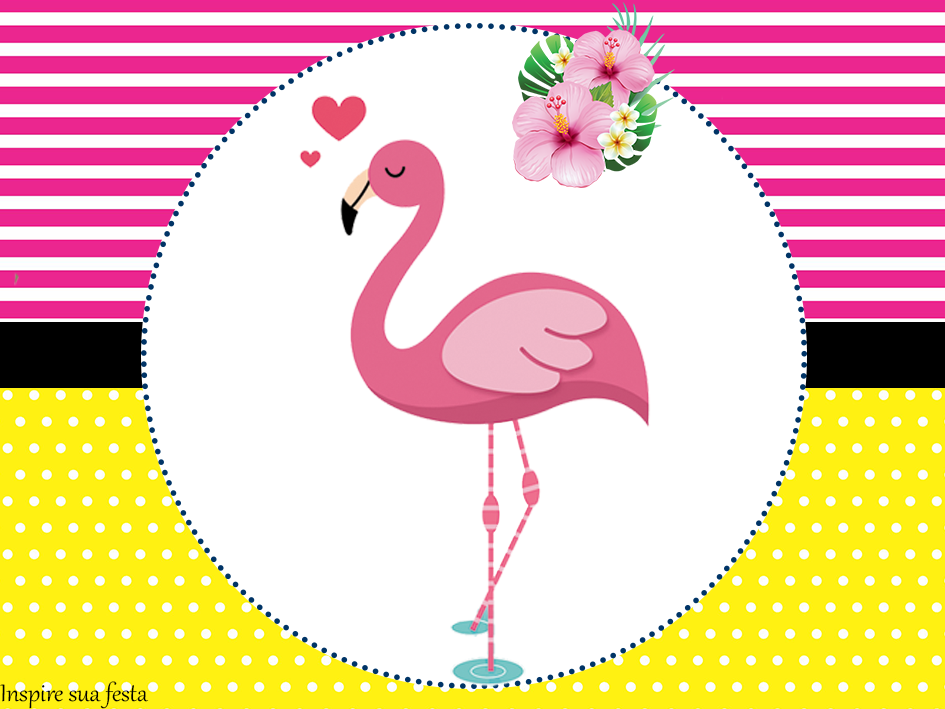 Pin em Convite flamingo grátis