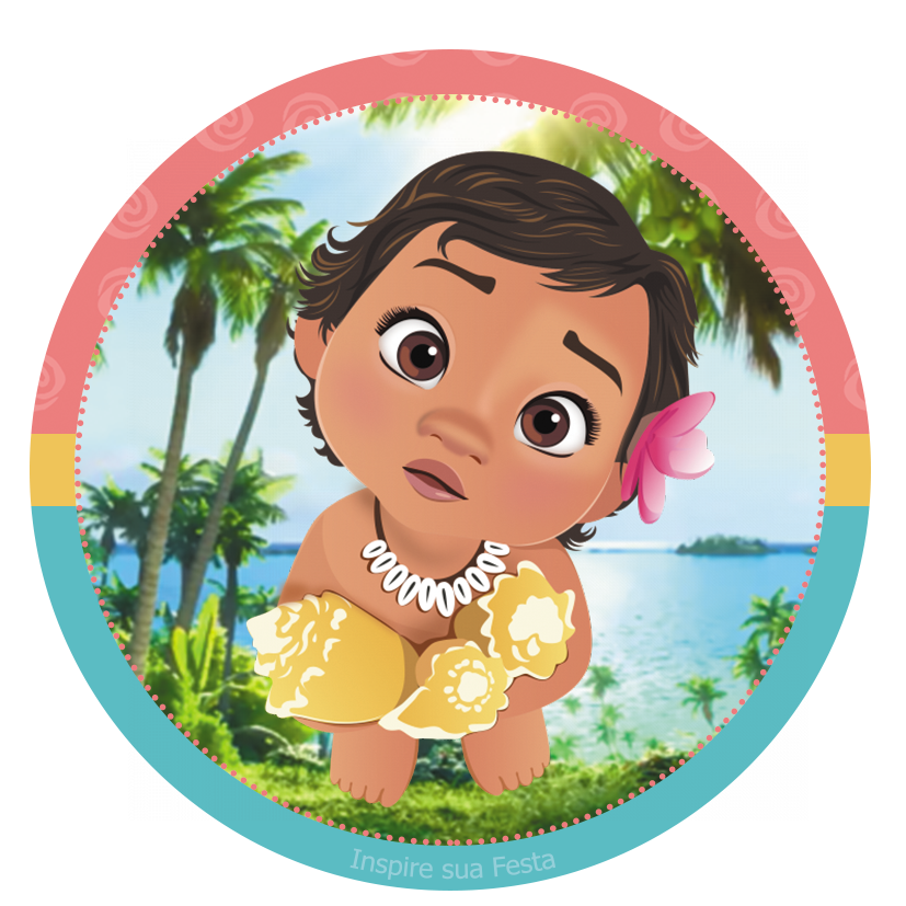 Topo De Bolo Moana PNG