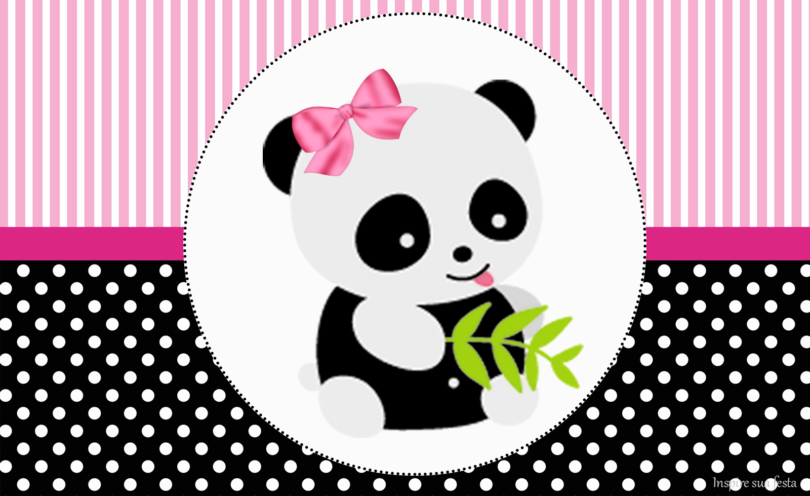 Panda rosa: Personalizados gratuitos