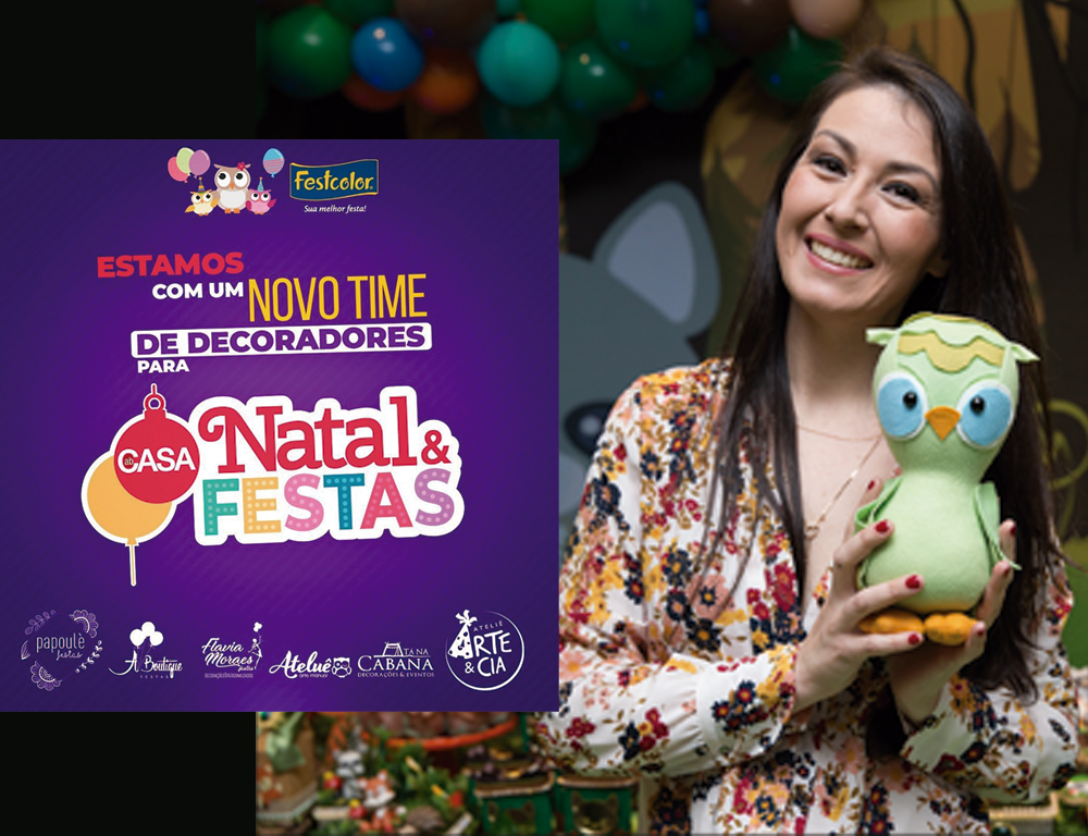 Inspire sua Festa e Festcolor na ABcasa Natal e Festas 2019