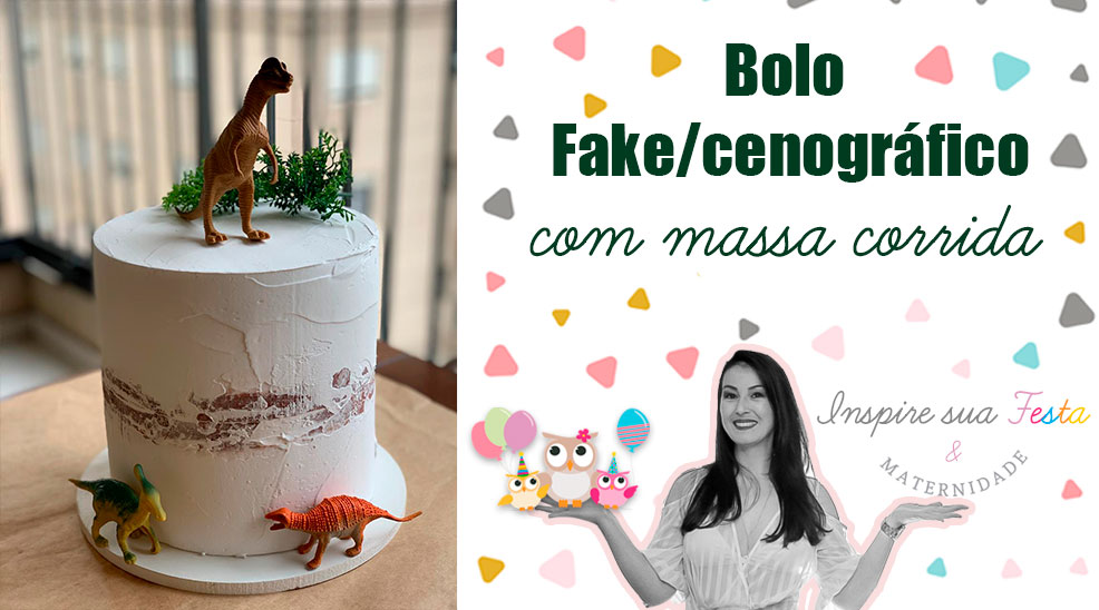 Bolo cenográfico com massa corrida – Passo a passo