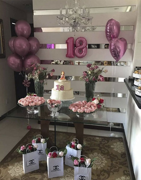 Bolo 18 anos - Decoração fácil e linda 