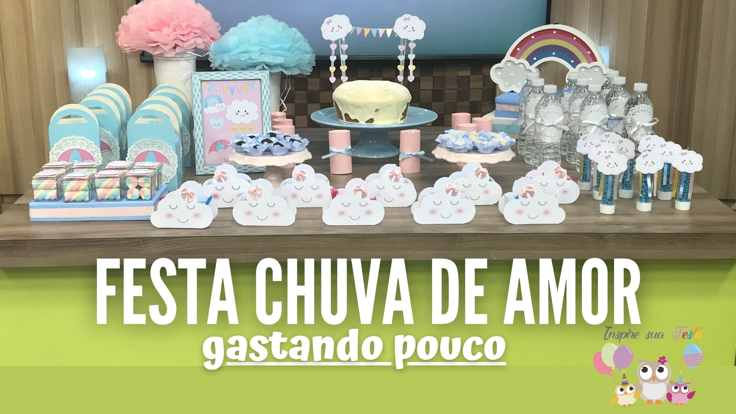 Chuva De Amor Doces e Decoração