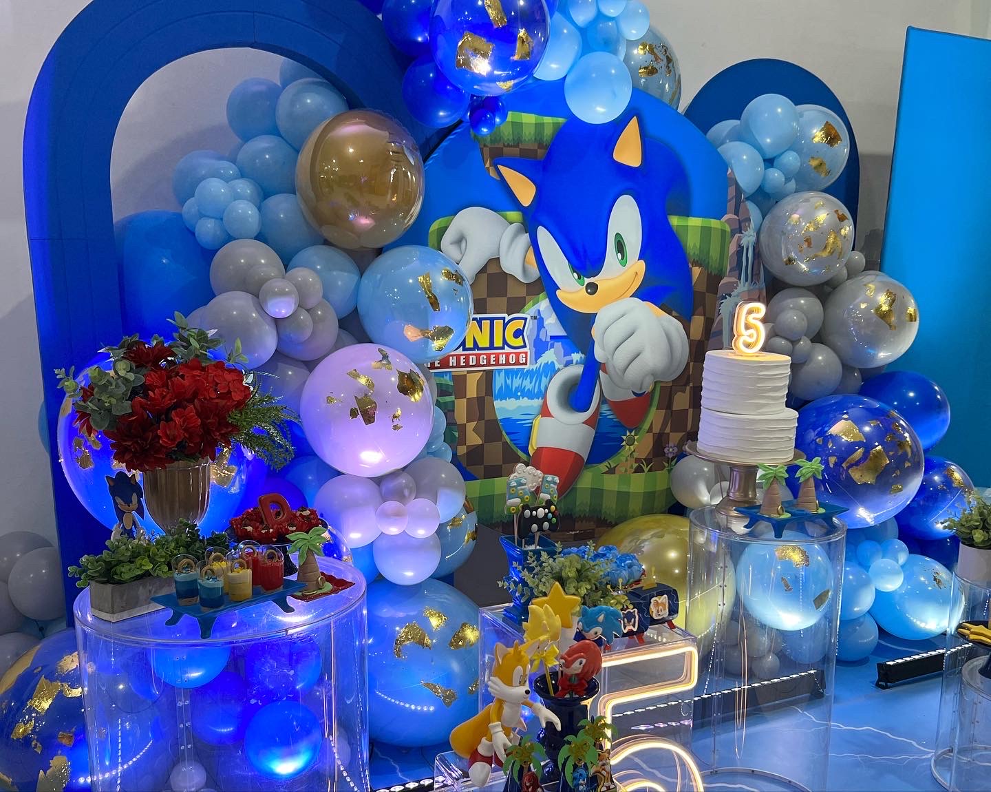 Decoracao aniversario sonic