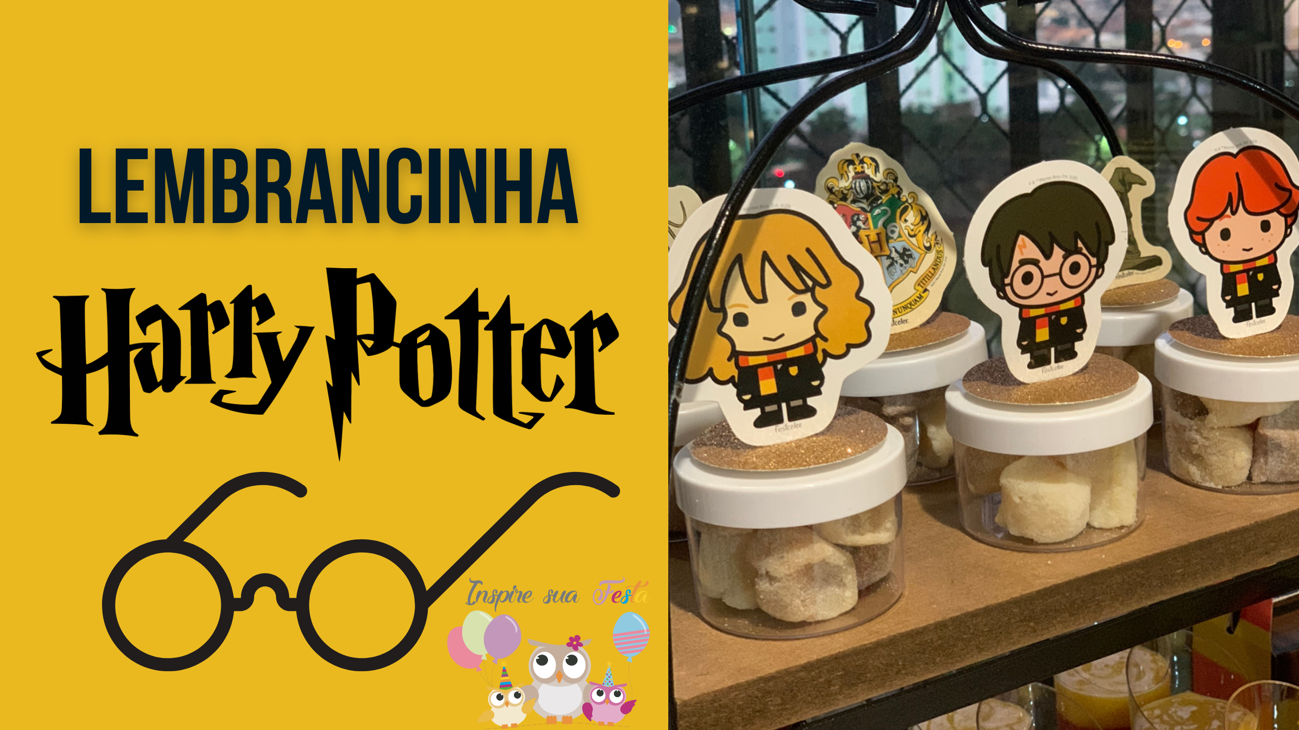 Lembrancinha Harry Potter – Caixinha de acrílico decorada